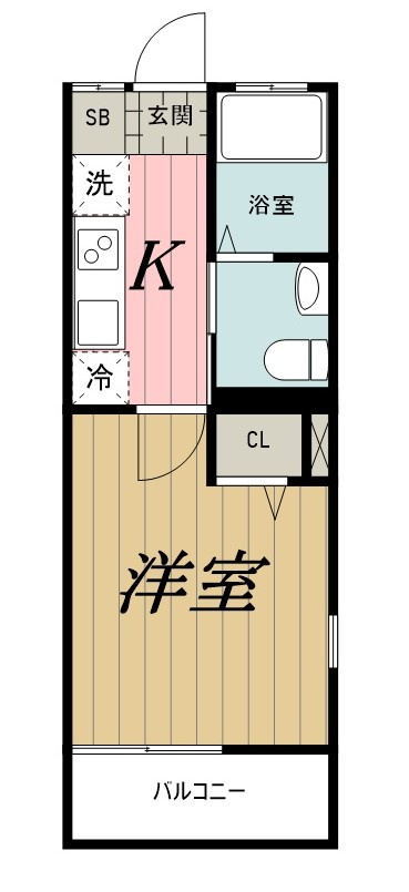 ベルメント東千葉の間取り