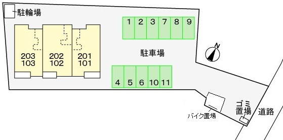 グランシエルの区画図