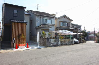 【前面道路含む現地写真】 | 宇治市五ケ庄雲雀島　新築戸建