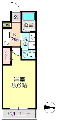 【間取り】 | ワコーレヴィータ立花
