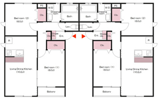 【間取り】 | アルタイルＢ