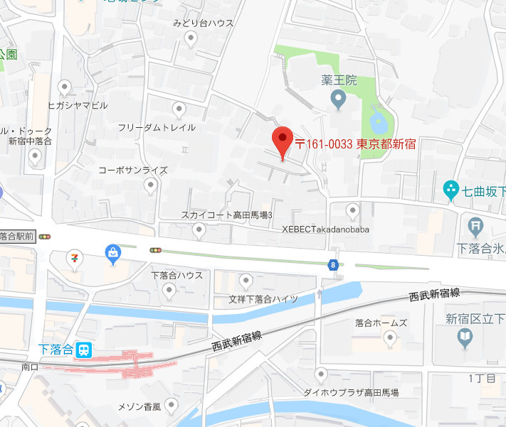 下落合４丁目貸家の地図