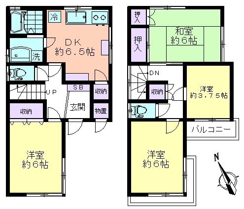 下落合４丁目貸家の間取り