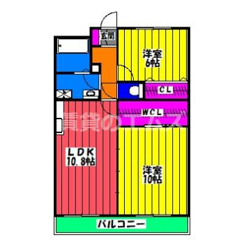 【間取り】 | ルミエール板付 | ルミエール板付の間取り