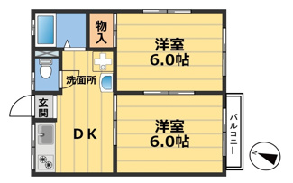 【間取り】 | ハイツクローバー