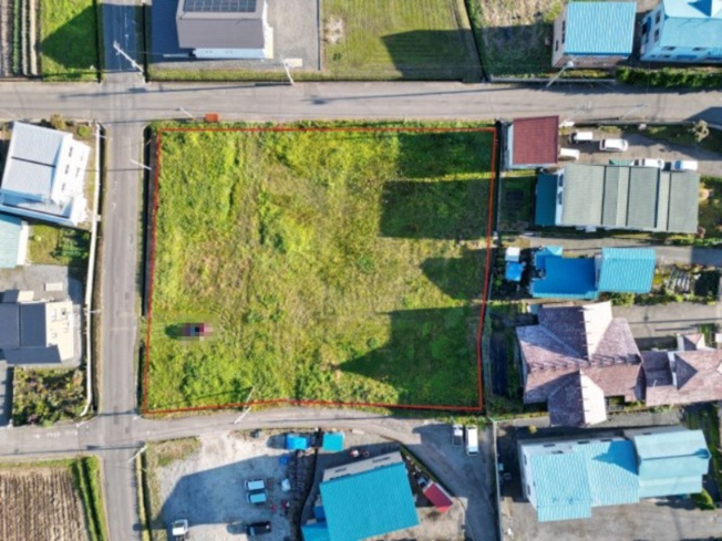 【外観】 | 黒石市上十川土地 | 真上から撮影