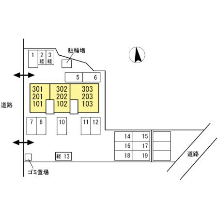 ラブラドールⅡの区画図