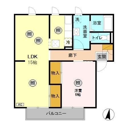 メゾン志藤Bの間取り