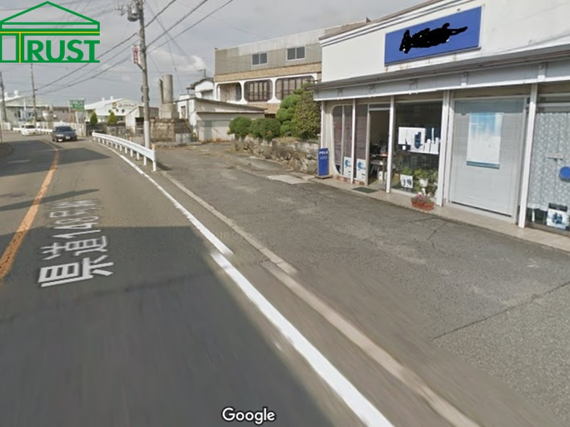 神戸市西区岩岡町岩岡　店舗用地の前面道路含む現地写真