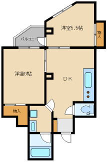 【間取り】 | タウンハイツ鷺沼 | 間取り図