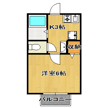 【間取り】 | ヴランドール東船橋 | 間取りです