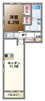 【間取り】 | リベルタ唐崎