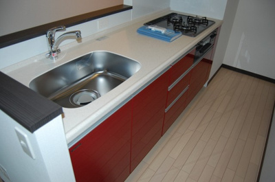 【キッチン】 | リバーサイド | ※同建物反転タイプのお部屋