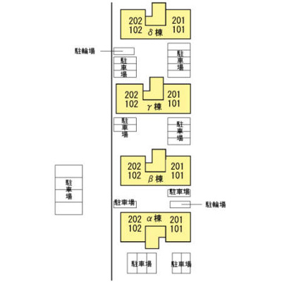 【区画図】 | ウエストバンブー　β(B棟)