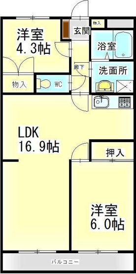 【間取り】 | ユーミーマンション加藤Ｃ棟