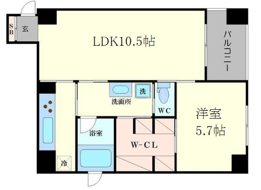 【間取り】 | ルクレ堺筋本町レジデンス