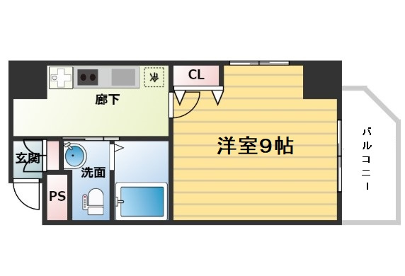 【間取り】 | ヴィラタワー谷町
