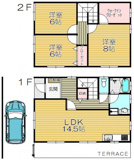 荒木町戸建貸家の画像