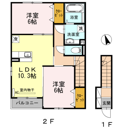 メゾンヴァンベールの間取り