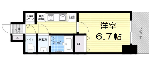 【間取り】 | ラヴ心斎橋ウエスト