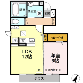 【間取り】 | kafuu residence A
