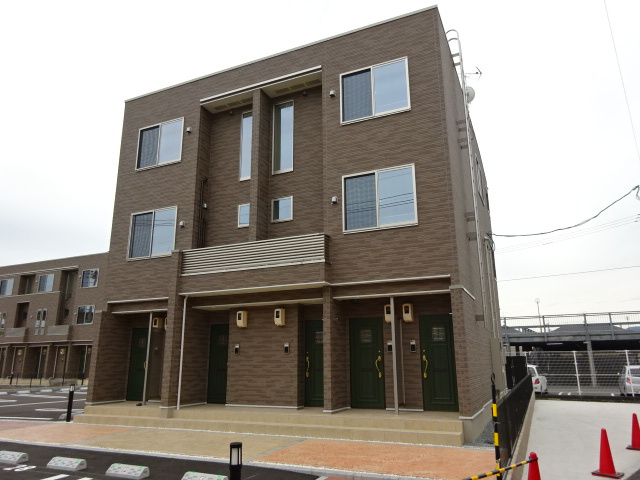 倉敷市茶屋町のアパートの外観