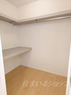 広島市安佐北区口田南７丁目のアパートの収納|ウォークインクローゼット