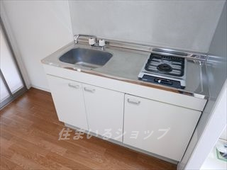 クレール・ＳＫのキッチン|１口ガスコンロ付き