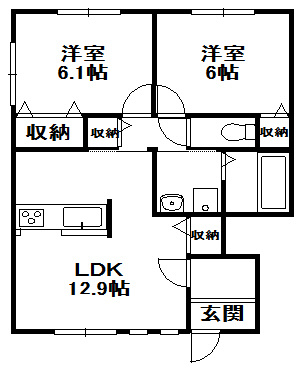 【間取り】 | ボナール藤原台