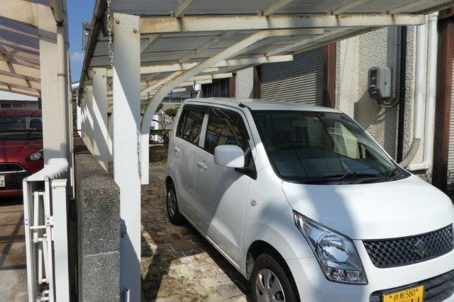 倉敷市笹沖の一戸建ての駐車場