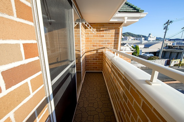 シャレーコーセイ壱番館のバルコニー