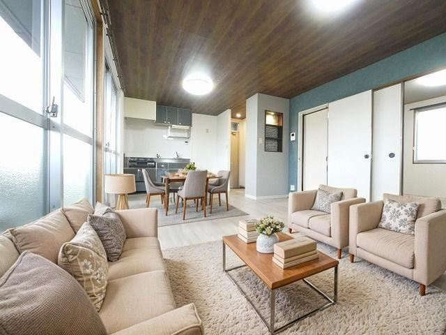 レジデンスボナール　Ⅰの居間・リビング|CGで家具等を配置したもので家具等は含まれません