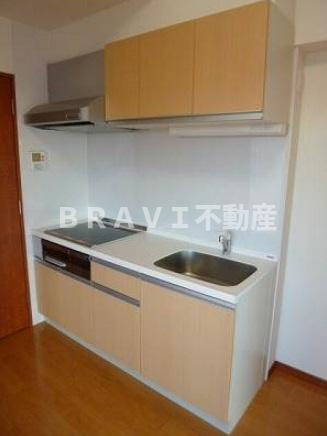 グレイス今里　BRAVI不動産のキッチン|【グレイス今里】きれいなキッチンです