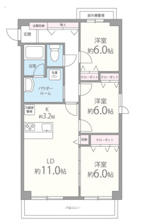 【間取り】 | ベルナード・サーモス