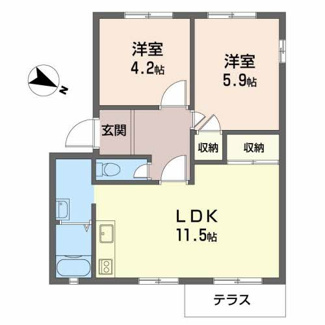 【間取り】 | グリーンハイツ・イナモト