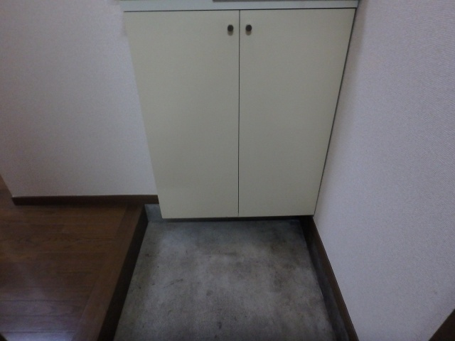 ハイツラフィネの玄関