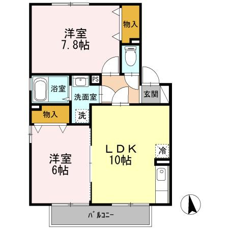 ジュネスⅣの間取り