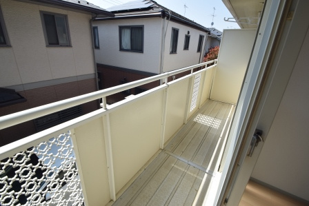 フジヴェール３番館のバルコニー|陽当り良好