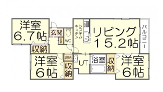 【間取り】 | サンアイローヤル19