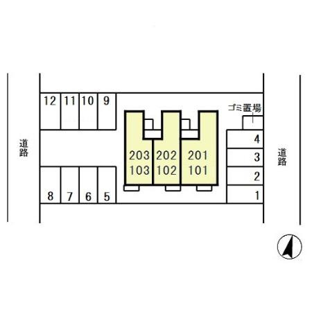 グリーンパークの区画図