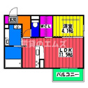 【間取り】 | Ｄ－ｒｏｏｍ東那珂の間取り