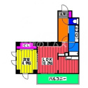 【間取り】 | グローリアＭ・Ｋの間取り