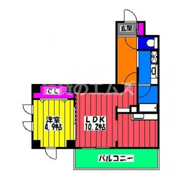 【間取り】 | グローリアＭ・Ｋ | グローリアＭ・Ｋの間取り
