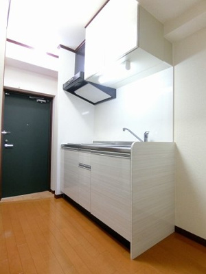 【キッチン】 | サジテリアス・ワイ | 白を基調としたシステムキッチンです！場所を取るお鍋やお皿を収納できてお料理がはかどります！