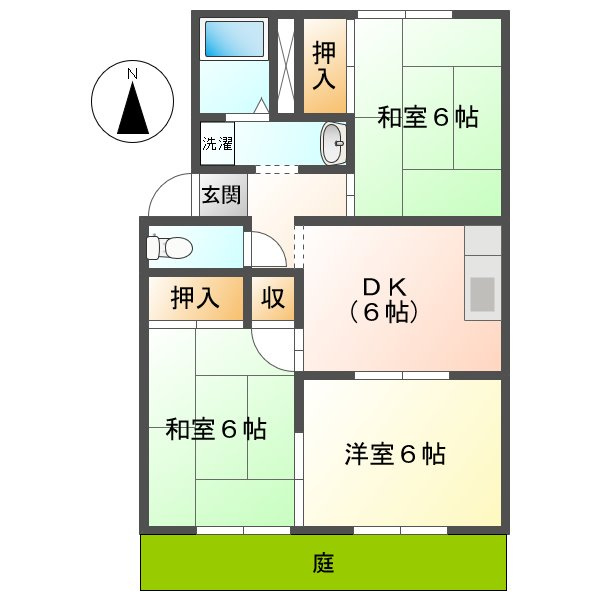 オークス金子Ａの間取り