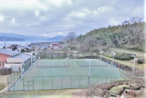 余暇を楽しむ絶好の場所！専用露天風呂付き♪３０を超える無料設備あり☆マリントピア天橋立１０号館のその他共用部分|テニスコート