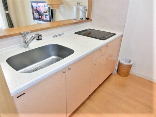 余暇を楽しむ絶好の場所！専用露天風呂付き♪３０を超える無料設備あり☆マリントピア天橋立１０号館のキッチン|キッチン