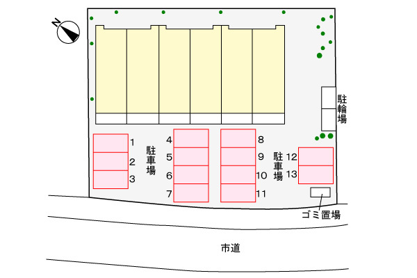 アビタシオン柏の葉の区画図