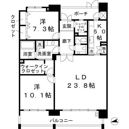 ロイヤルパークスなんばの間取り