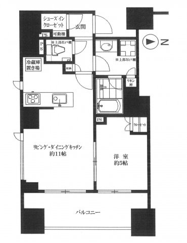 アトラス本郷三丁目の間取り|1LDK